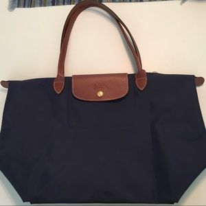 Longchamp Le Pliage Large Tote Bag Navy